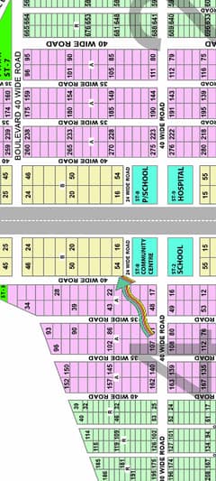 Lease Map Approve 120 Sq Yd Plot Sale In Saadi Garden Block 2 Scheme 33 Karachi (40 Feet Road)