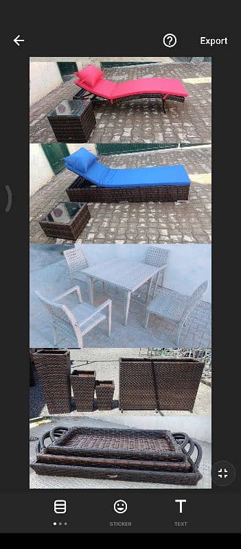 Rattan outdoor furniture, UPVC protection and imported rattan used 2