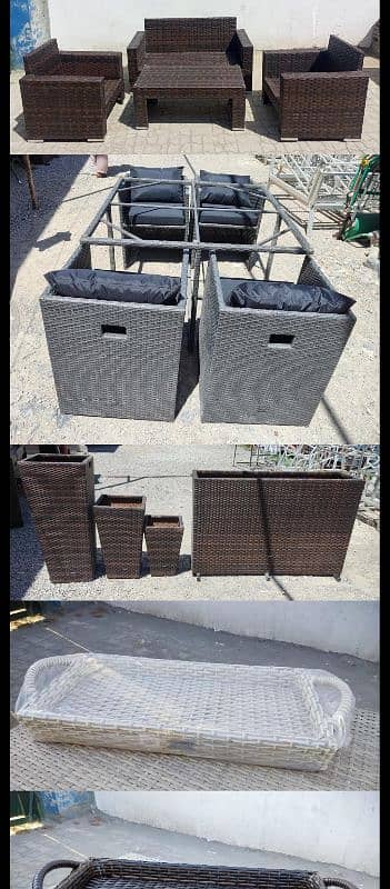 Rattan outdoor furniture, UPVC protection and imported rattan used 3