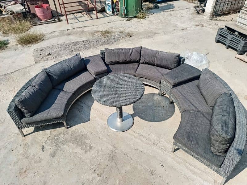 Rattan outdoor furniture, UPVC protection and imported rattan used 12