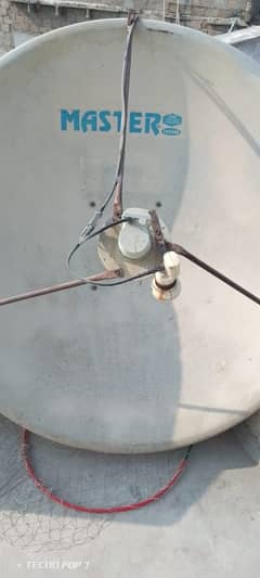 Dish antenna with reciever and Tv / 3no item working ha