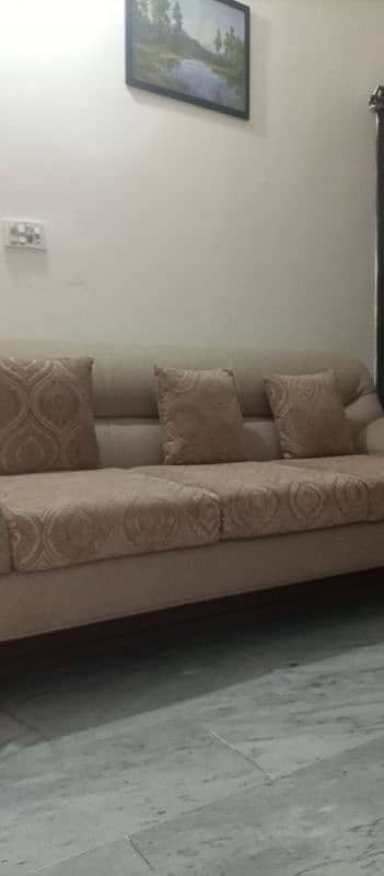 7 seater Sofa with free tables 4