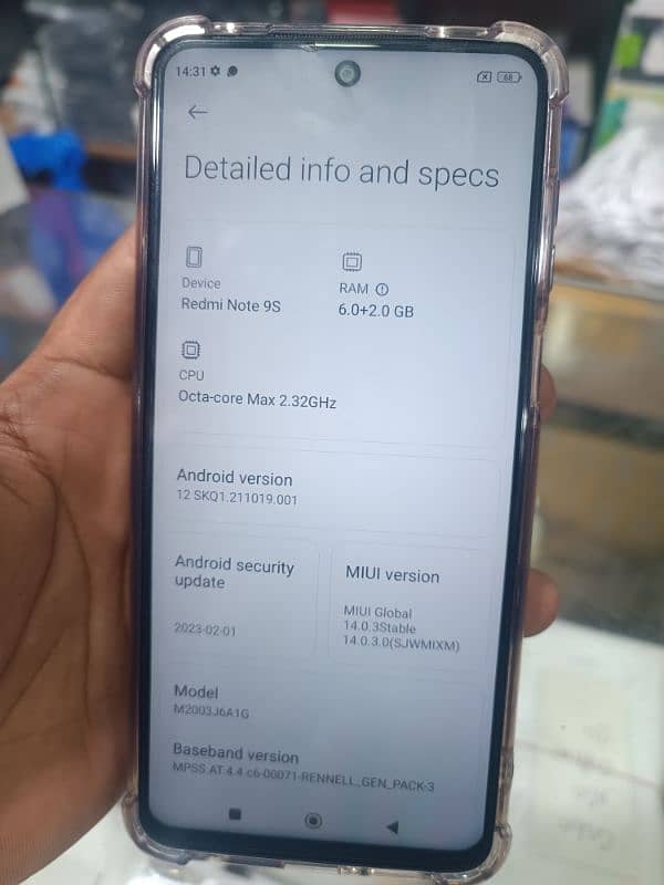 REDMI NOTE 9 S 6+2 GB / 128GB 3