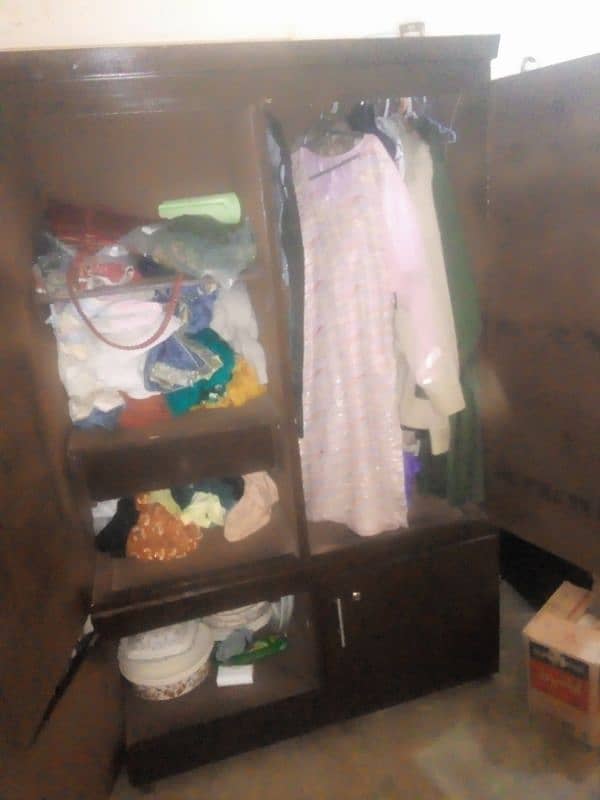 wooden wardrobe for sale in new condition 1