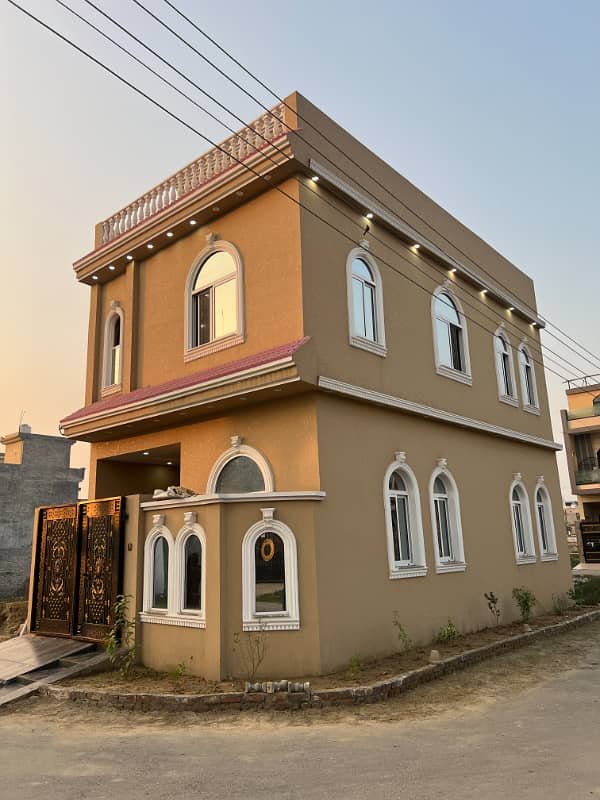 3 marla brand new corner house for sale, AL Hafeez garden phase 5 main canal road Lahore 1