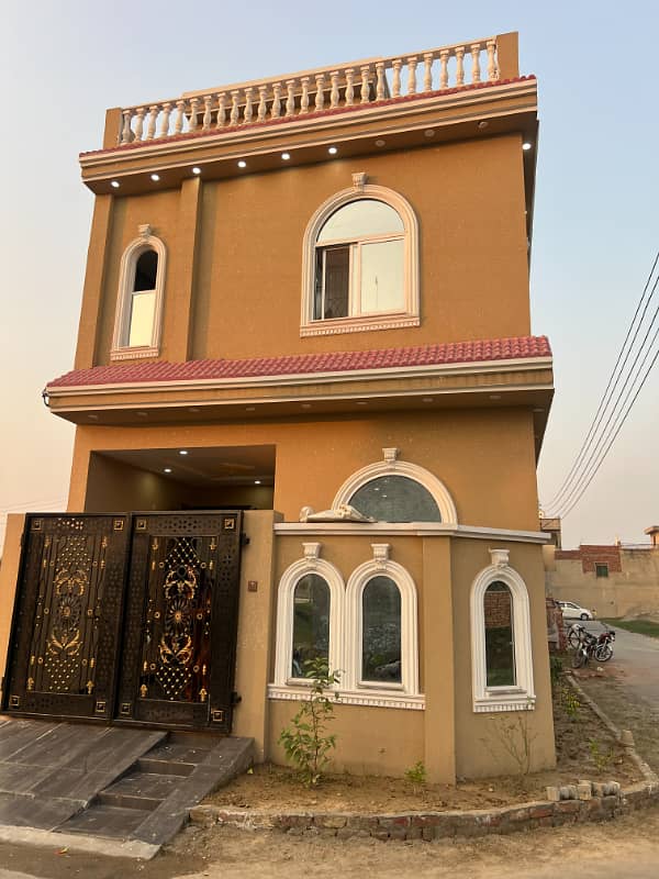 3 marla brand new corner house for sale, AL Hafeez garden phase 5 main canal road Lahore 2