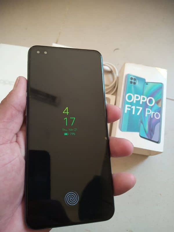 Oppo F17 pro complete box 8+5/128 gb 12