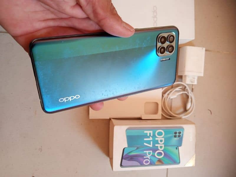 Oppo F17 pro complete box 8+5/128 gb 19