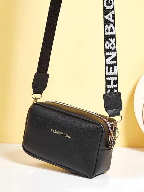 Chic Black PU Leather Crossbody Bags for Girls 2