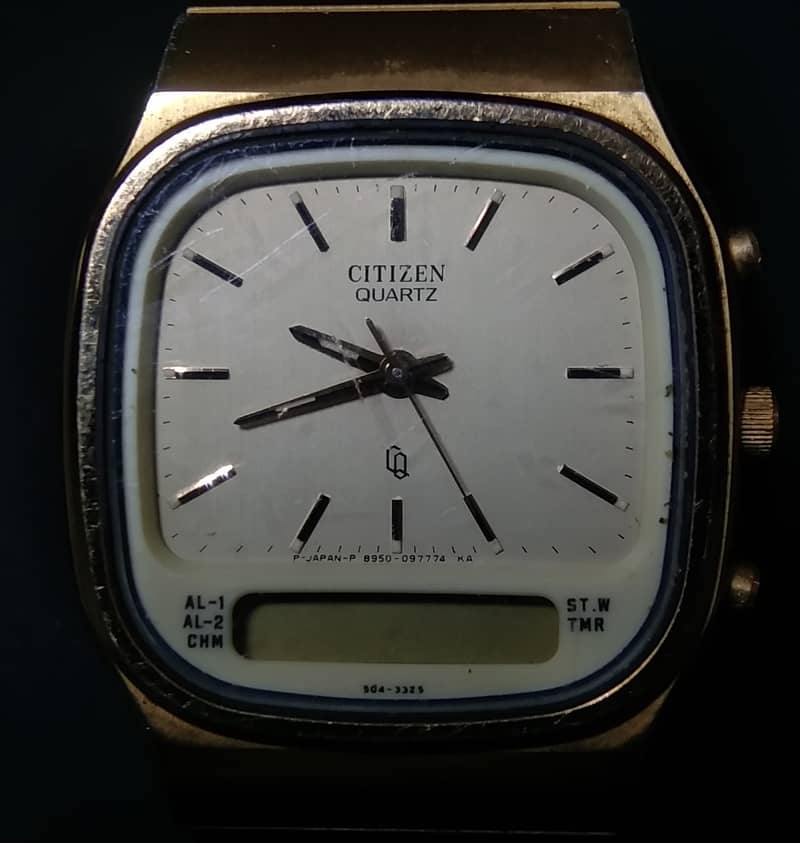 Vintage Citizen 30-3020 Analog/Digital Quartz Watch 2