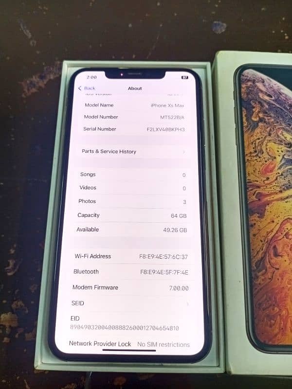 Iphone Xs Max PTA Dual Approve with Box 4