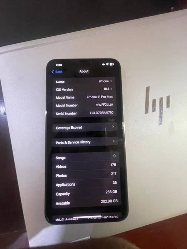 iPhone 11 Pro max factory unlock 256 gb 6