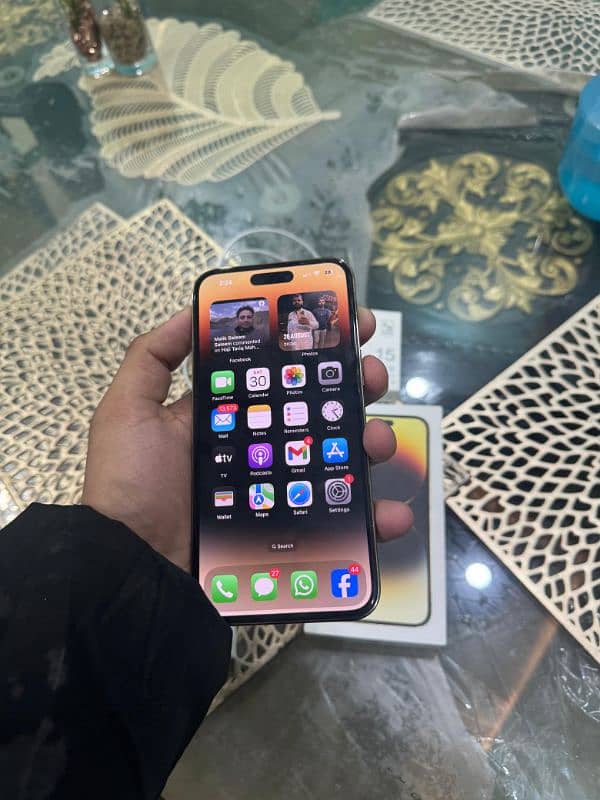 iphone 14 pro max . . . dual sim pta approved. . with box and charger 3