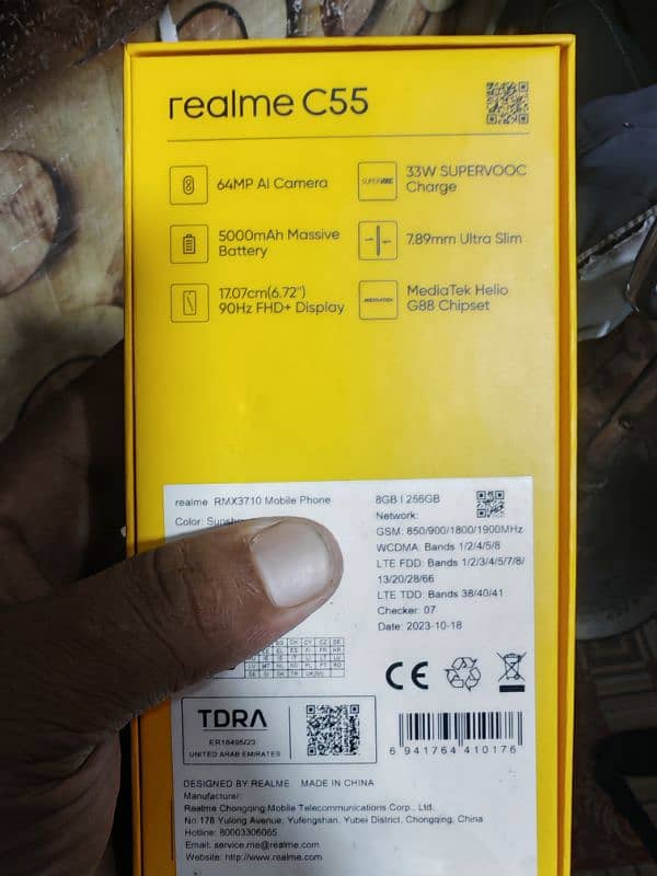 realme C55 Non pta 8/256 Sim fix 26500 1