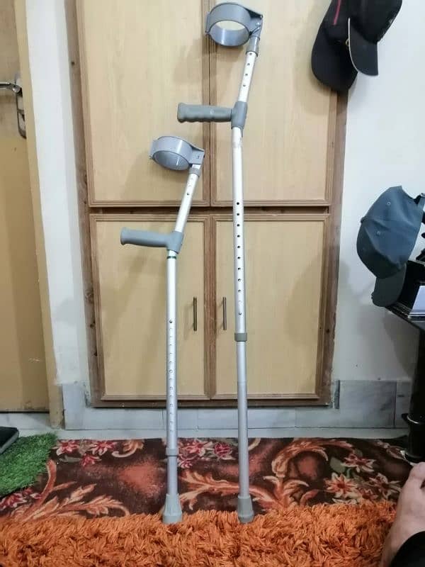 Elbow Stick and Crutches, Imported 18