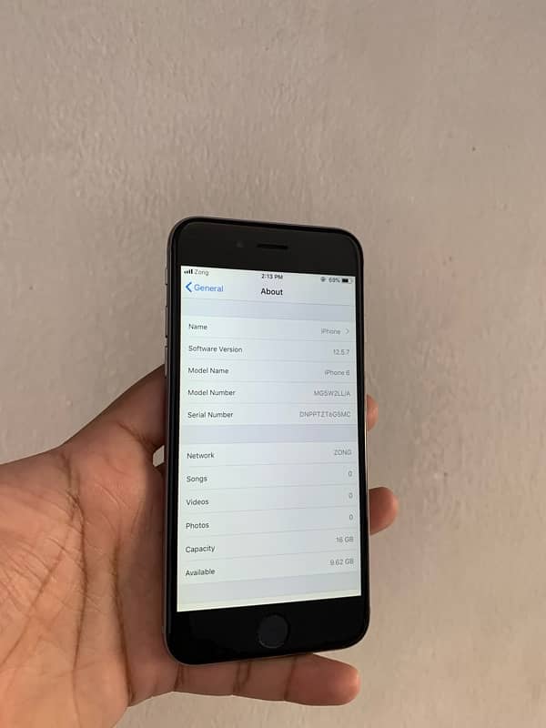 Iphone 6 16gb non pta but sim working no fault urgent sale 9