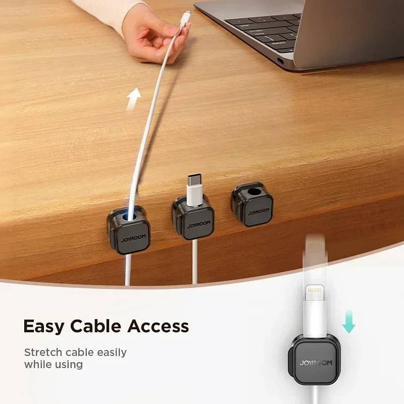 6Pcs Magnetic Cable Clips Set, Wire Organizer, Cable Management Sol 2