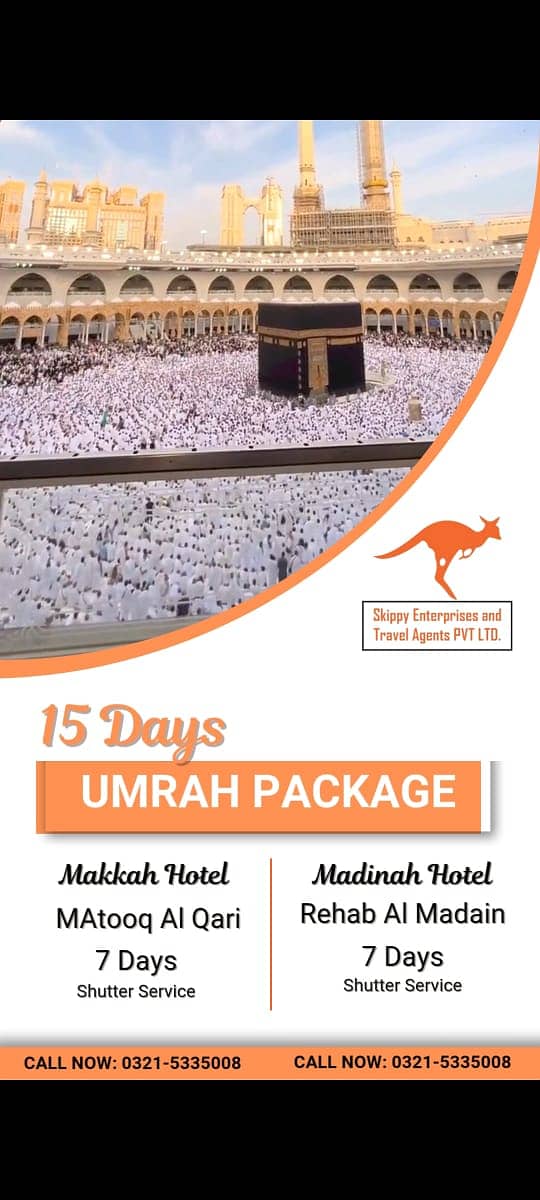 UMRAH VISA / AIR TICKET / HOTEL / VISA&INSURANCE / TRANSPORTATION 2