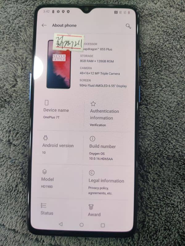 OnePlus 7t 10/10 condition 1