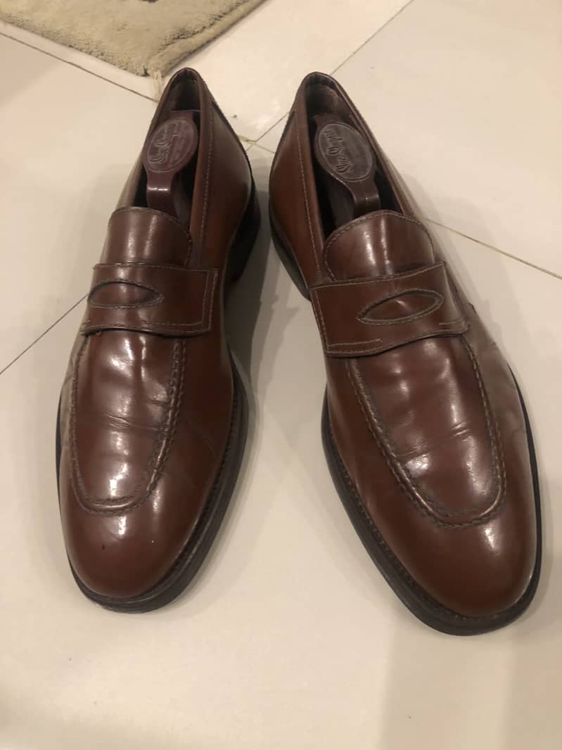 Penny loafers leather shoes from Italy 0