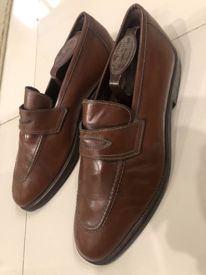 Penny loafers leather shoes from Italy 1