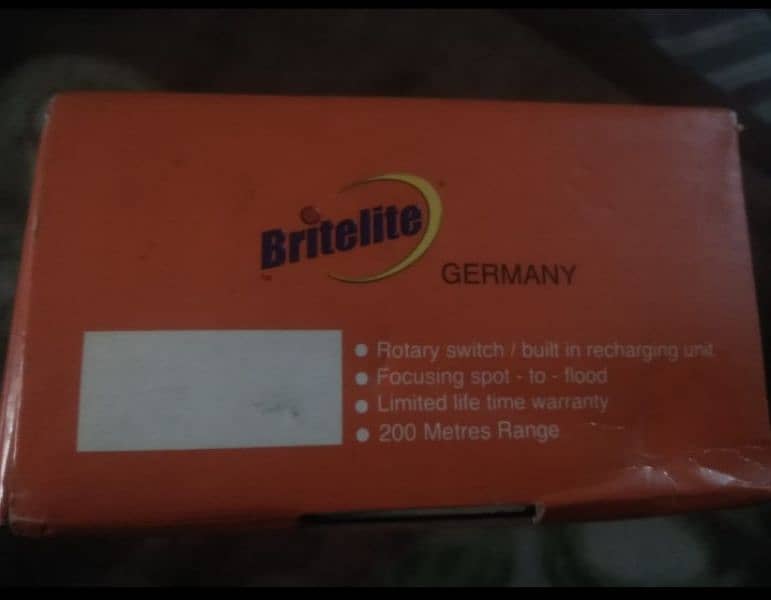 britelite rechargeable flashlight Made in germany 2