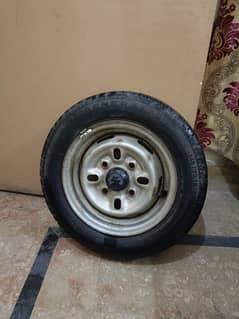 Mehran Car Tyre With Rim Best Mehran, Bolan, Alto etc.