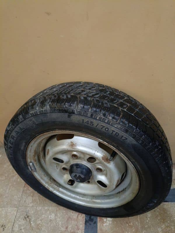 Mehran Car Tubeless Tyre With Rim Best Mehran, Bolan, Alto etc. 4