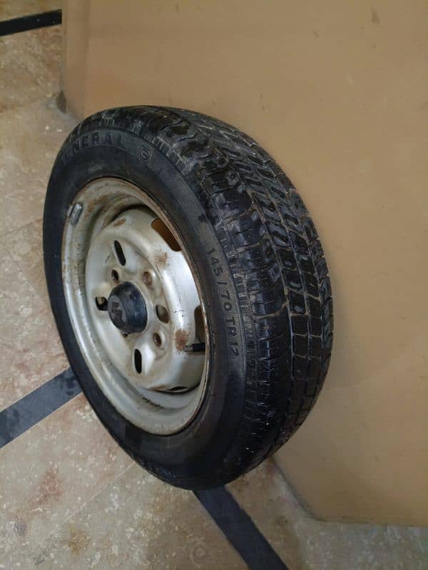 Mehran Car Tubeless Tyre With Rim Best Mehran, Bolan, Alto etc. 6