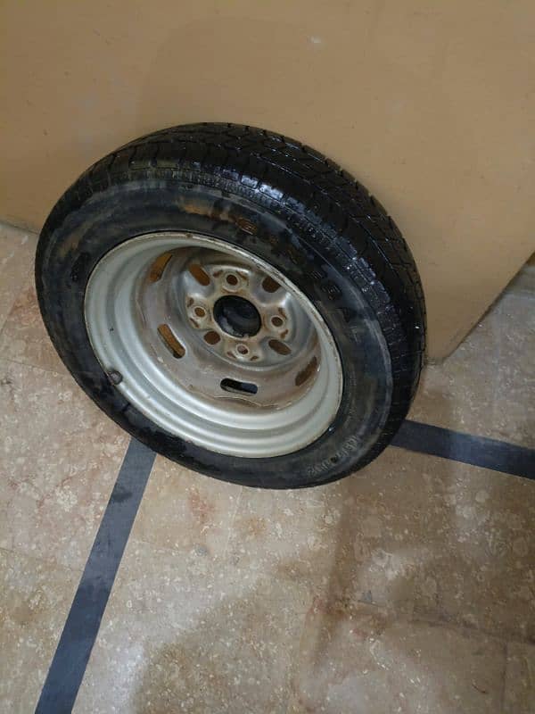 Mehran Car Tubeless Tyre With Rim Best Mehran, Bolan, Alto etc. 8