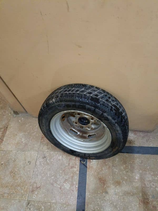 Mehran Car Tubeless Tyre With Rim Best Mehran, Bolan, Alto etc. 9