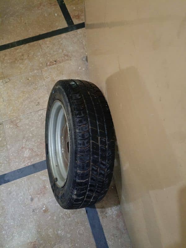 Mehran Car Tubeless Tyre With Rim Best Mehran, Bolan, Alto etc. 10