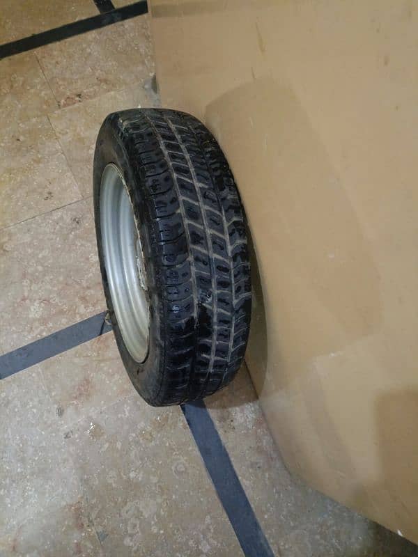 Mehran Car Tubeless Tyre With Rim Best Mehran, Bolan, Alto etc. 11