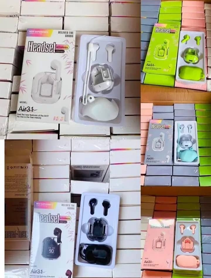 Original Air31 with pouch WirelessBluetooth Earbud Airpods LED Displa 3