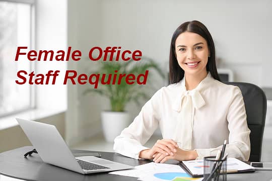 Female Staff Required for Office, Office Assistant, WordPress develope 0