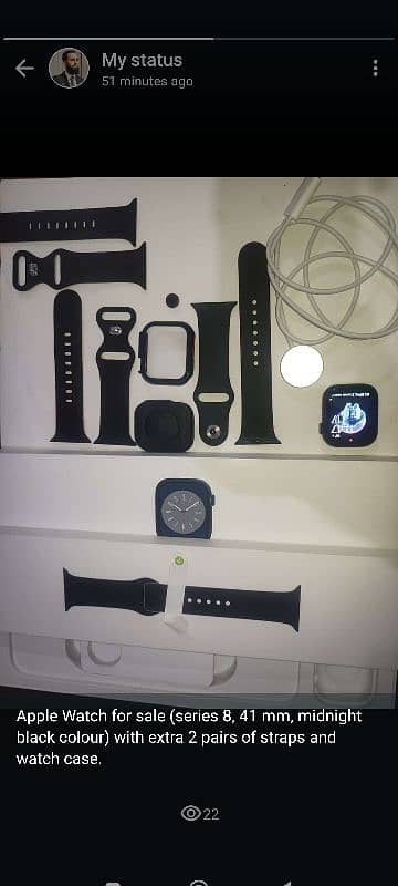 Apple series 8 Watch for sale (Qatar imported) 0