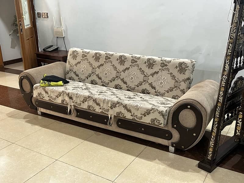 6 seater sofa set and matching sofa/Bed 2