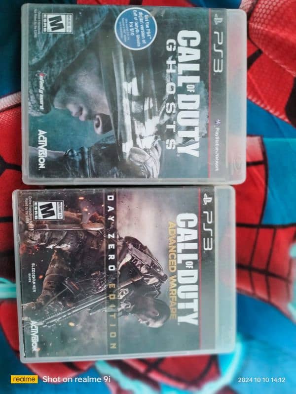 ps3 cod ghost /cod advance warfare 0