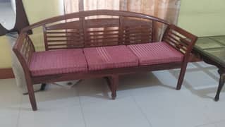 wooden sofa set