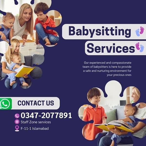 Childcare service Babysitting in Islamabad Experienced nanny for kids, 0