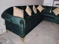 L shape sofa set