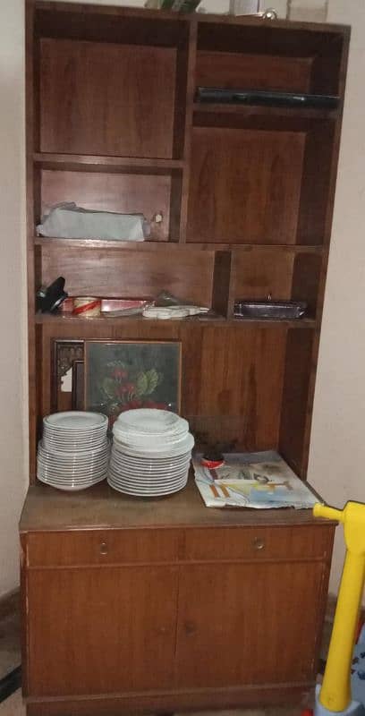 book shelf with drawers and cabinets 0