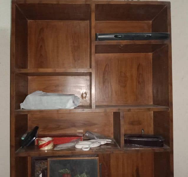 book shelf with drawers and cabinets 1