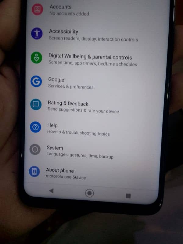 Motorola one 5g ace big bettry rem ROM 4/64 0