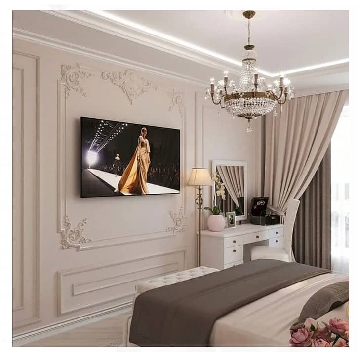 pvc wall/wall moulding/wall decor/wall art/French wall panel moulding 5