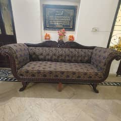 3 seater wooden diwan