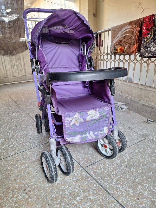 Imported Baby Pram 8 wheels 2