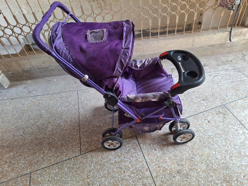 Imported Baby Pram 8 wheels 4