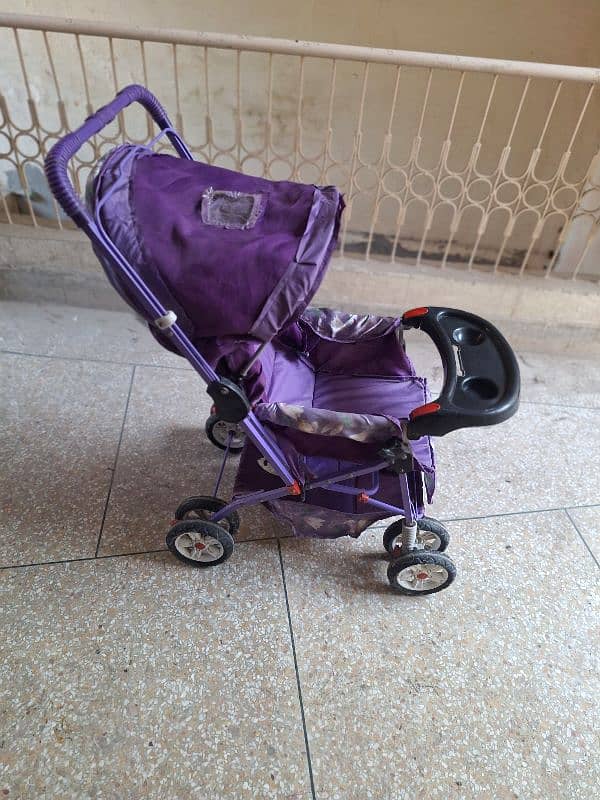 Imported Baby Pram 8 wheels 10