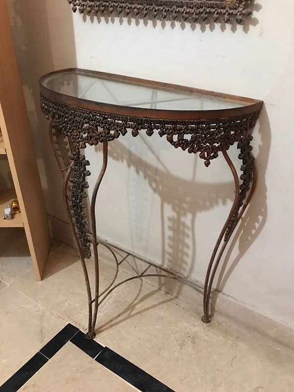 Antique style iron rod dressing table 6